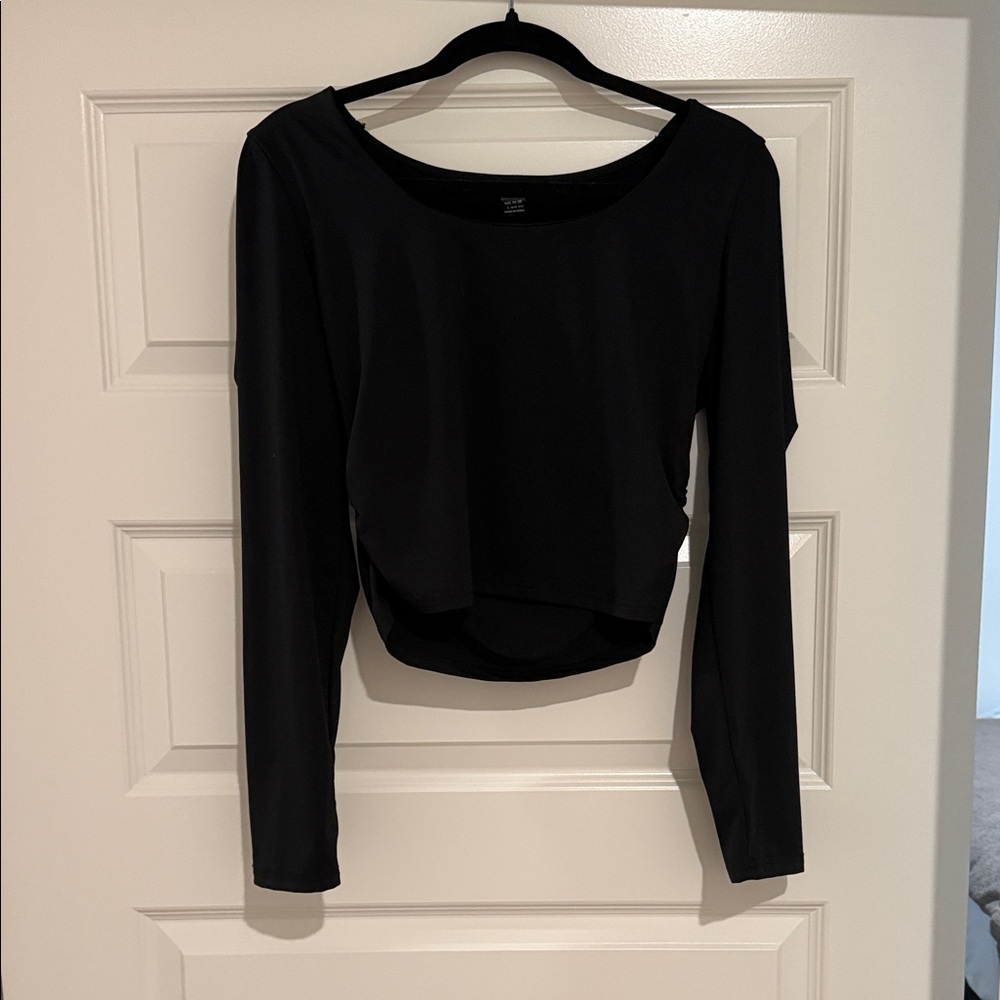 SHEIN Black Long Sleeve Top